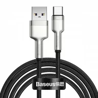 Kable - Baseus Mocny kabel nylonowy Cafule Metal USB do USB-C Type C 66W 2m CAKF000201 - miniaturka - grafika 1