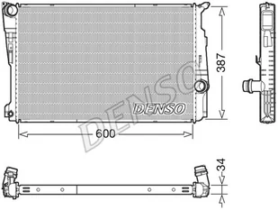 Chłodnica, układ chłodzenia silnika Denso DRM05006 - Układ chłodzenia - akcesoria - miniaturka - grafika 1