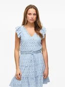Koszulki i topy damskie - Vila Koszulka "Amalina" w kolorze błękitnym - miniaturka - grafika 1