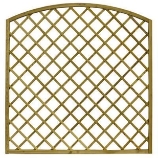 STELMET Kratka diagonalna w ramie z łukiem wypukłym 180 x 180 R30 x 45 O120 L8 x 28 - Kratki i pergole - miniaturka - grafika 1