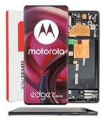 Części serwisowe do telefonów - ORYGINAŁ WYŚWIETLACZ EKRAN LCD DO MOTOROLA EDGE 30 FUSION NIEBIESKA RAMKA - miniaturka - grafika 1
