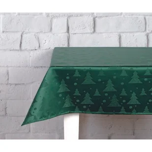 Obrus Green Xmas 110 x 160 cm zielony - Obrusy i serwetki - miniaturka - grafika 1