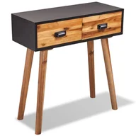 Konsole i sekretarzyki - vidaXL Stolik konsola z drewna akacjowego 70x30x75 cm - miniaturka - grafika 1