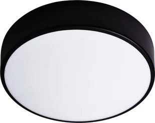 Lampa sufitowa Orno OVO plafon LED, 43W, 4000K, 4750lm, czarna stal, klosz szklany matowy, IP20, ? 400 - Lampy sufitowe - miniaturka - grafika 1