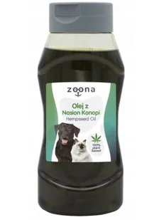 ZOONA olej z nasion konopi 500ml - Suplementy i witaminy dla kotów - miniaturka - grafika 1