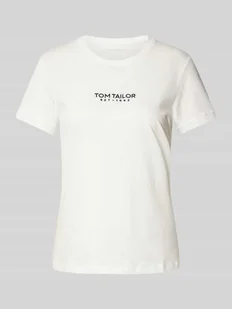 T-shirt o kroju regular fit z czystej bawełny ekologicznej - Koszulki i topy damskie - miniaturka - grafika 1