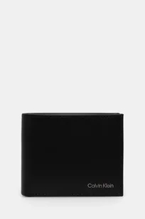 Calvin Klein portfel skórzany męski kolor czarny LV04D1103G - Portfele - miniaturka - grafika 1