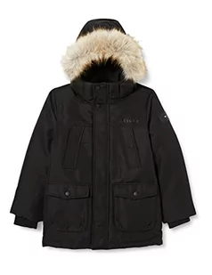 Tommy Hilfiger Płaszcze chłopięce Tech Parka wyściełane, Czarny, 3 Lat - Płaszcze damskie - miniaturka - grafika 1
