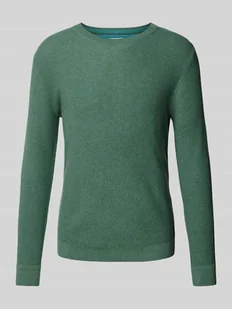 Sweter z dzianiny o kroju regular fit z czystej bawełny - Swetry męskie - miniaturka - grafika 1