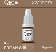 Pozostałe akcesoria kosmetyczne - Pigment do makijażu permanentnego brwi Bioevolution Brown 815 Qline Pro 5ml - miniaturka - grafika 1