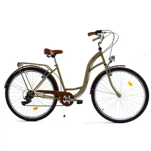 Dallas Bike City 7spd 28 cali Damski Cappuccino z brązem - Rowery - miniaturka - grafika 1