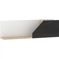 Półki do salonu - Półka 120 PAX-10 Pax MebloCross Dąb Endgrain / Biały / Beton Czarny - miniaturka - grafika 1