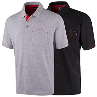 Lee Cooper Męska koszulka polo, Grey Marl, XL - Koszulki męskie - miniaturka - grafika 1