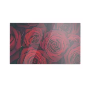 Szklana deska kuchenna HOMEPRINT Różowe róże 60x52 cm - Deski do krojenia - miniaturka - grafika 1