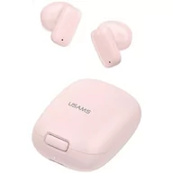 Słuchawki - USAMS TWS ID Series bezprzewodowe różowy/pink BHUID04 (ID25) - miniaturka - grafika 1