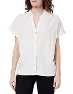 Koszulki i topy damskie - VERO MODA Damska koszulka Vmgbecca Ss WVN Ga Blouse, Snow White, L - miniaturka - grafika 1