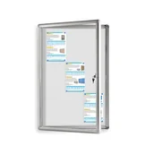Gabloty - Gablota ogłoszeniowa jednodrzwiowa magnetyczna zewnętrzna - miniaturka - grafika 1