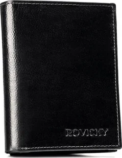 Rovicky Duży portfel męski ze skóry naturalnej bez zapięcia - Rovicky NoSize - Portfele - miniaturka - grafika 1