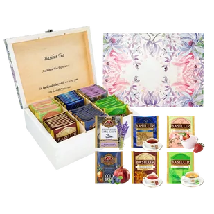 Ekspozytor drewniany - DELIKATNE KWIATY - 60 saszetek - Herbata - miniaturka - grafika 1