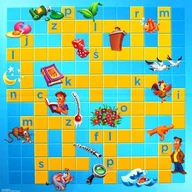 Zabawki interaktywne dla dzieci - Mattel Scrabble Junior CZ - miniaturka - grafika 1