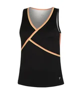 Koszulki i topy damskie - Top tenisowy Fila Australian Open Khai czarny XS - miniaturka - grafika 1