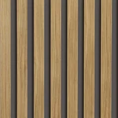 Panele ścienne i boazeria - Fllow Panele ścienne 3D Lamel na szarym filcu 265x30 cm Catania - miniaturka - grafika 1