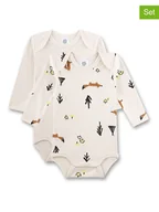 Body dla niemowląt - Sanetta Body (2 szt.) w kolorze kremowym - miniaturka - grafika 1
