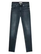 Spodnie i spodenki dla dziewczynek - Spodnie Tommy Hilfiger Sylvia Skinny Ebony jeansy dziewczęce-128 - miniaturka - grafika 1