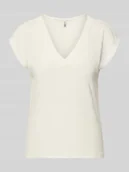 Koszulki i topy damskie - T-shirt o kroju loose fit z mieszanki modalu model 'FREE' - miniaturka - grafika 1