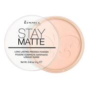 Pudry do twarzy - Rimmel Stay Matte puder odcień 002 Pink Blossom Long Lasting Pressed Powder) 14 g - miniaturka - grafika 1