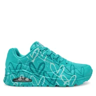 Sneakersy damskie - Sneakersy Skechers 155507/TEAL Zielony - miniaturka - grafika 1