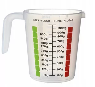 PLASTIKOWY DZBANEK Z MIARKĄ 1000ML SAM GALICJA - Pozostałe akcesoria kuchenne - miniaturka - grafika 1