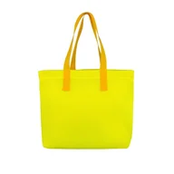 Torby i wózki na zakupy - Torba plażowa żółta z pomarańczową rączką 45×33 cm - miniaturka - grafika 1