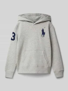 Bluza z kapturem o kroju regular fit z mieszanki bawełny - Swetry dla chłopców - miniaturka - grafika 1