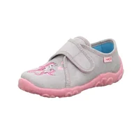 Kapcie damskie - Superfit Bonny kapcie domowe, szare/różowe 2500, 23 EU szerokie, szary różowy 2500, 23 EU Weit - miniaturka - grafika 1