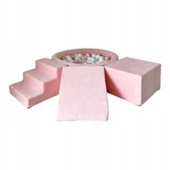 Suche baseny - Piankowy zestaw z basenem 30x90/200szt. piłek - velvet róż - DOWOLNY MIX - miniaturka - grafika 1