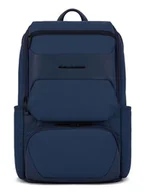 Plecaki - PIQUADRO, Komputer i iPad® Pro12,9" plecak z tkaniny recycled z komorą na buty, pasek sternum, kabel zapobiegający uszkodzeniom i ochrona RFID, NIEBIESKI, Niebieska, Taglia unica, 0 - miniaturka - grafika 1