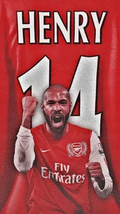 PODKŁADKA POD MYSZ Nadruk 22x18 cm Thierry Henry Arsenal FC Tekst Prezent - Podkładki pod mysz - miniaturka - grafika 1