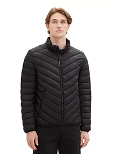 Lekka pikowana kurtka męska TOM TAILOR ze stójką, 29999-Czarny, XXXL - Kurtki męskie - miniaturka - grafika 1
