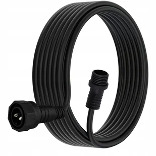 Girlanda Ogrodowa Kabel Zasilający Przedłużacz 10m Czarny - Lampy ogrodowe - miniaturka - grafika 1