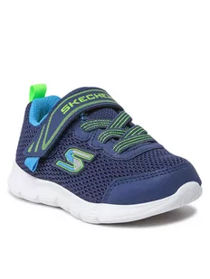 Skechers Sneakersy Mini Trainer 407305N/NVLM Granatowy - Buty dla chłopców - miniaturka - grafika 1