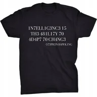 Koszulki męskie - Intelligence Koszulka Nauka Stephen Hawking Fizyka - miniaturka - grafika 1