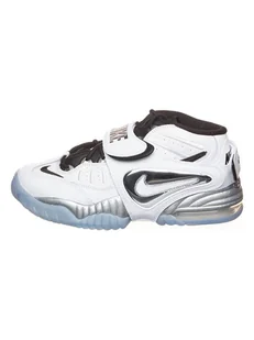 Nike Skórzane sneakersy "Air Adjust Force" w kolorze srebrno-biało-czarnym - Trampki damskie - miniaturka - grafika 1