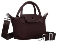 Torebki damskie - Modna torebka damska PETERSON mała do ręki lub na ramię listonoszka crossbody kieszonki na suwak burgundowa - miniaturka - grafika 1