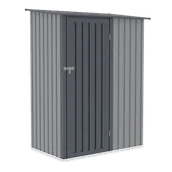 Altany ogrodowe - Szopa narzędziowa KENT 143x89cm Light Grey, stalowa, wentylowana, kompaktowy magazyn na narzędzia i akcesoria ogrodowe Hardmaister - miniaturka - grafika 1