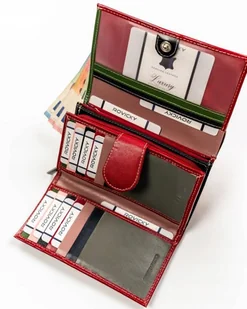 Duży, Skórzany Portfel Damski Z Systemem Rfid Lumarko! - Portfele - miniaturka - grafika 12