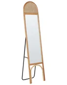 Lustra - BELIANI Lustro stojące naturalne rattan 168x41 cm owalne styl boho salon sypialnia akcesoria domowe stylowe - miniaturka - grafika 1