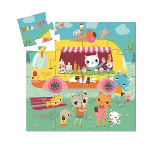 Djeco Puzzle Lodziarnia 16 elementów natychmiastowa wysyłka ! - Puzzle - miniaturka - grafika 1