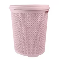 Kosze na bieliznę - Brudniak Flexy 45 l róż - miniaturka - grafika 1