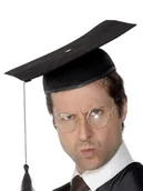 Dodatki do strojów karnawałowych - Smiffys Kapelusz akademicki z filcu 7748 - miniaturka - grafika 1